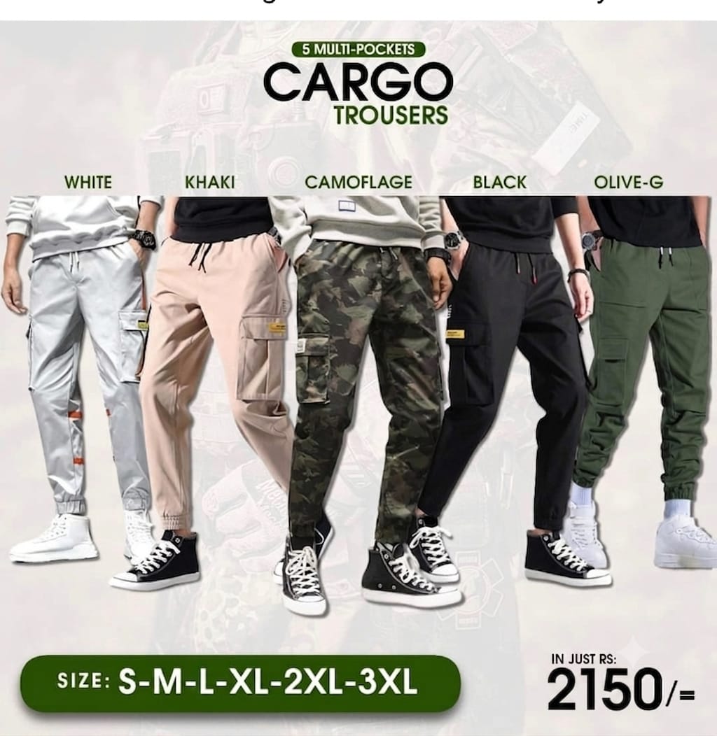 Pack of 4 Cargo Trousers