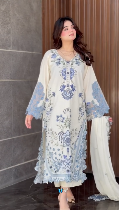 Lim-White Embroidery Suit