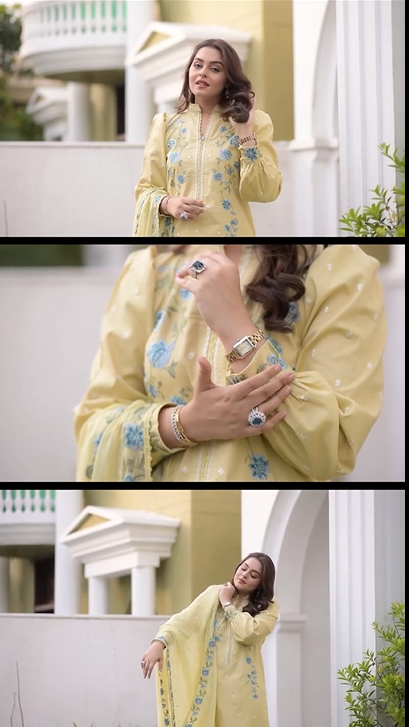 Embroidery Shoulder 3Pcs Suit