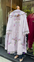 3D Floral Chikankari Suit