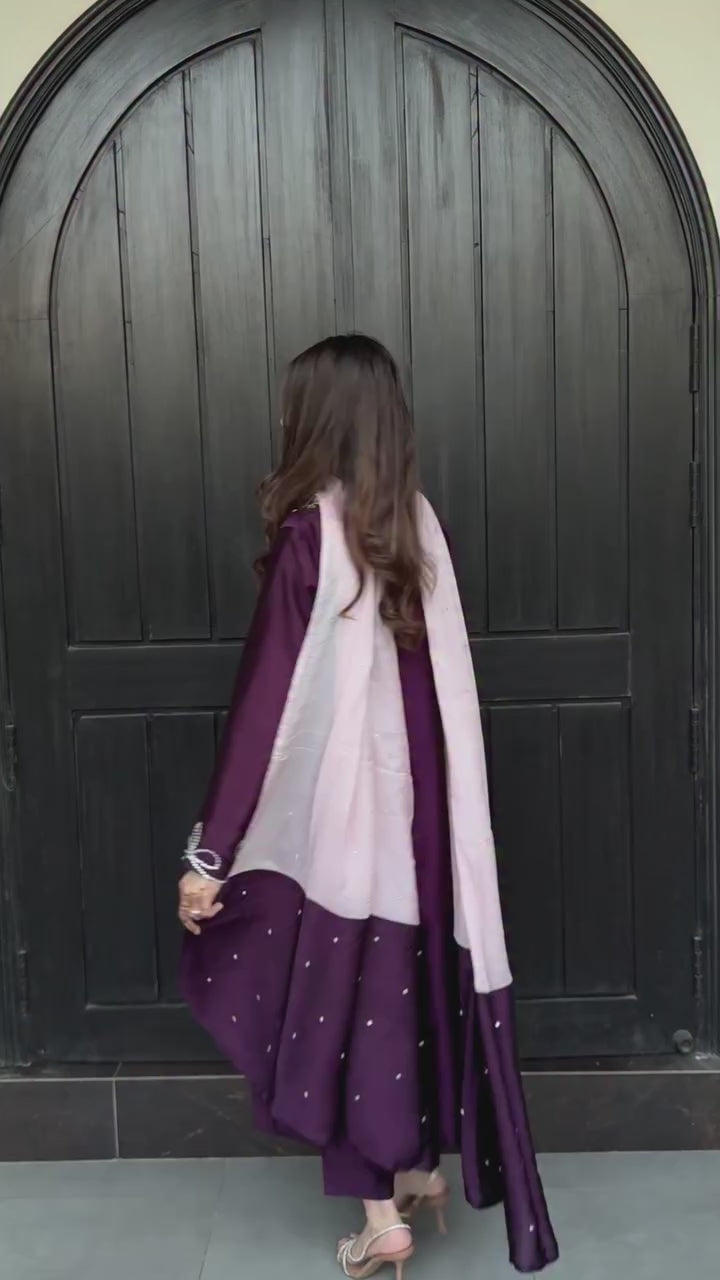 3pcs Maroon Suit