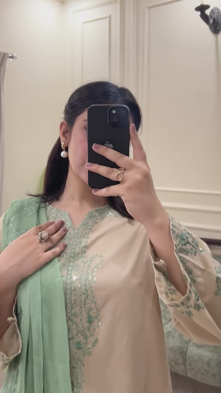 C-Green 3Pcs Eid Suit