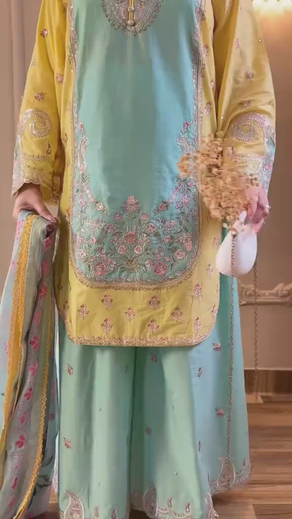Sana Safinaz 3Pcs Stitched Suit