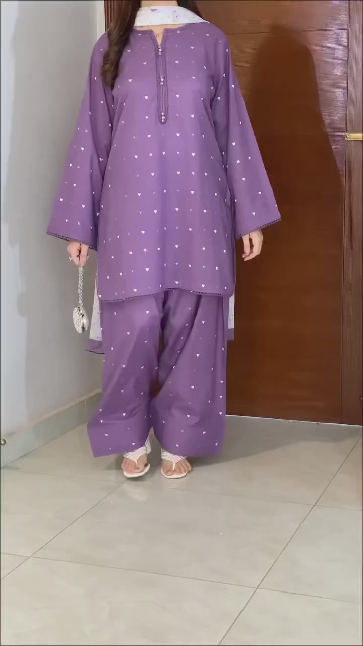 Summer Heart Printed Suit
