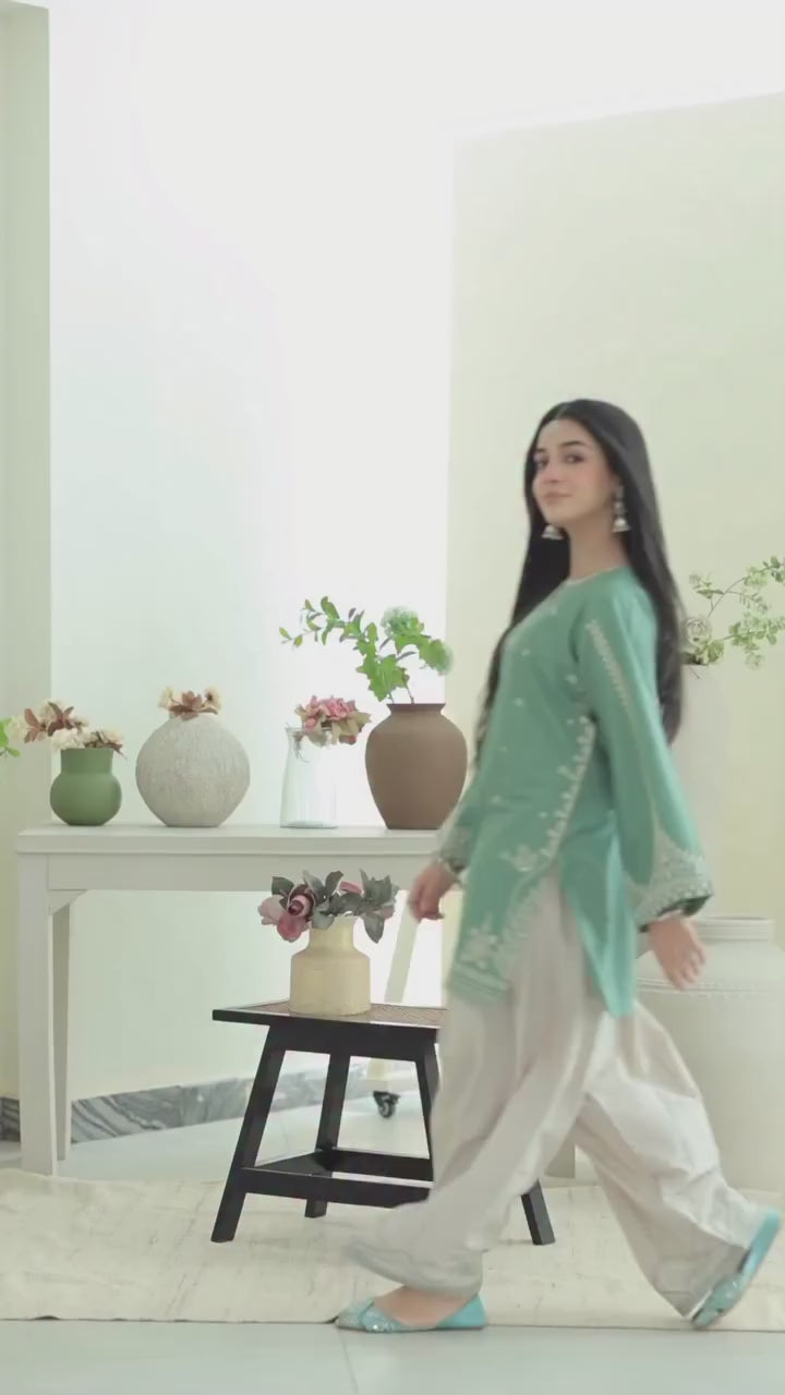 Saya Embroidery 2Pcs Suit