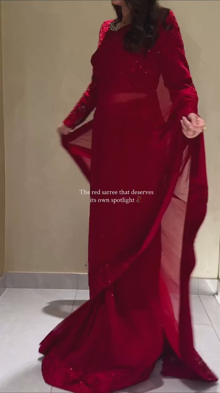 Red Sarree
