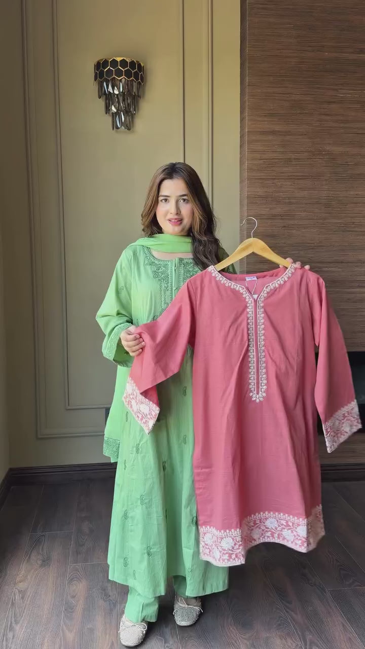 Spring 3Pcs inject Dress