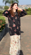 2pcs Black and White Suit